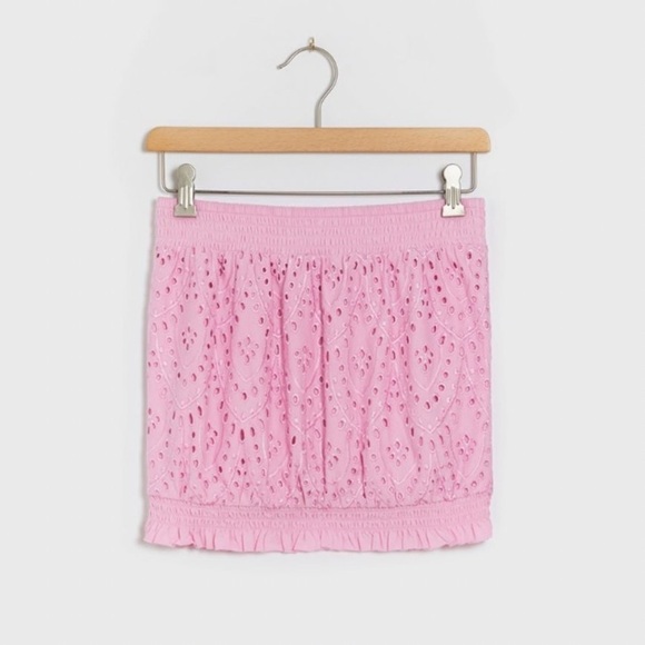 Anthropologie Tops - NWT Anthropologie Dasha Eyelet Tube Top In Lilac Pink